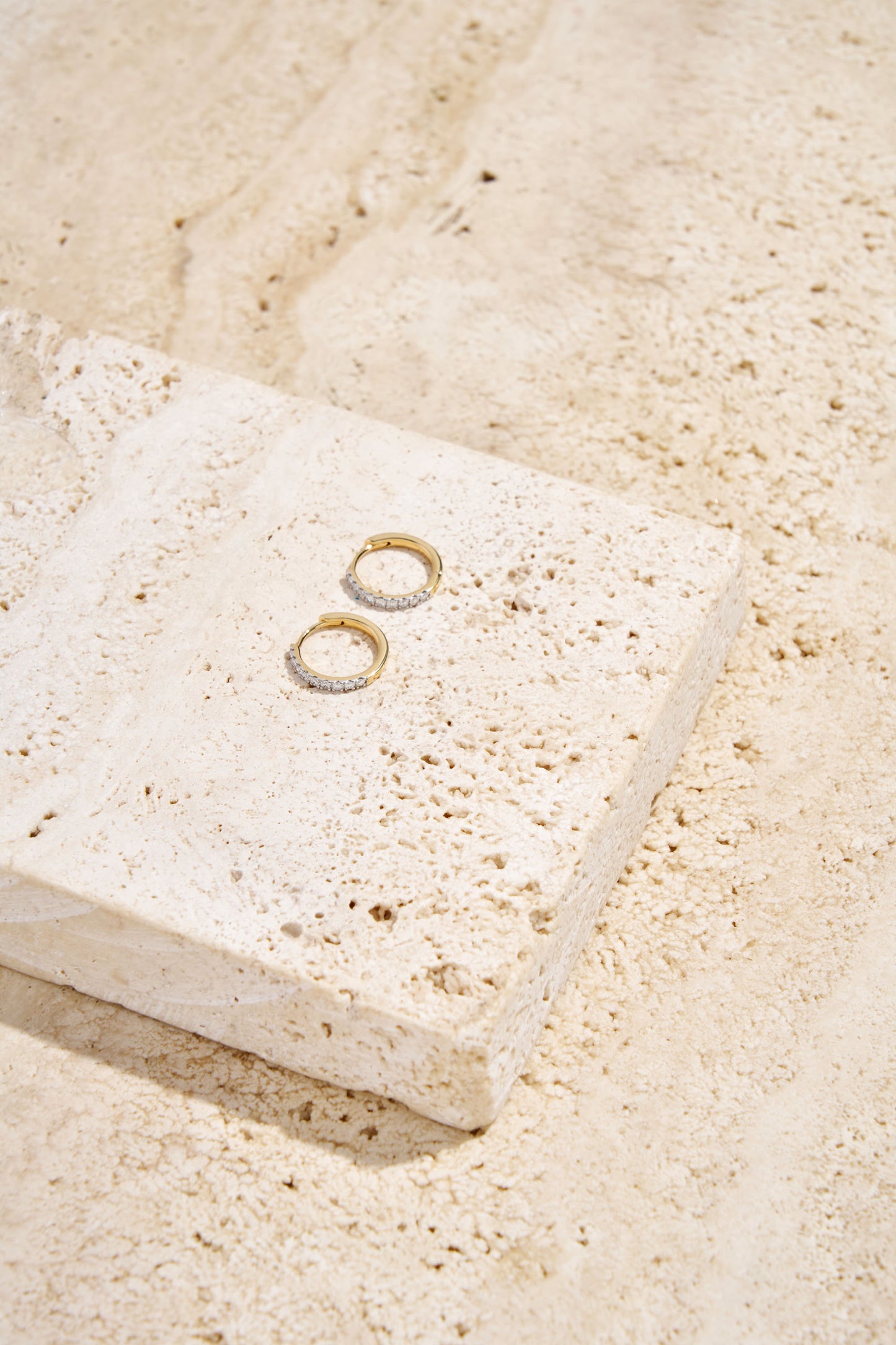 JacqualineEve 18KT Diamond Hoop Earrings